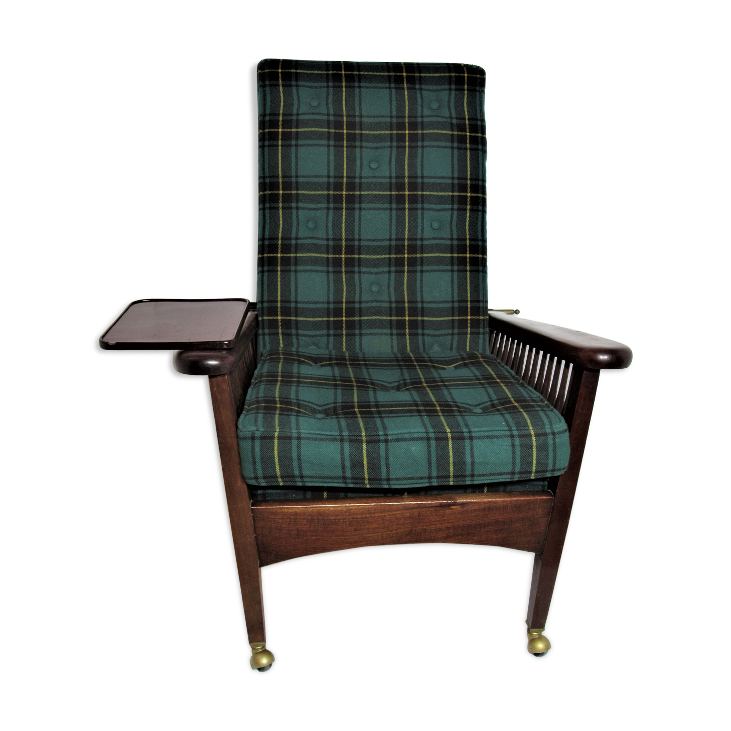 English Green Morris Chair - Arts and Crafts
