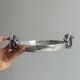 Small shiny silver metal dish