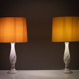 Capodimonte Ceramic Italian table lamps 1960s