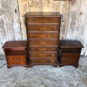 Chest of drawers and bedside tables