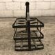 Galvanized steel bottle holder