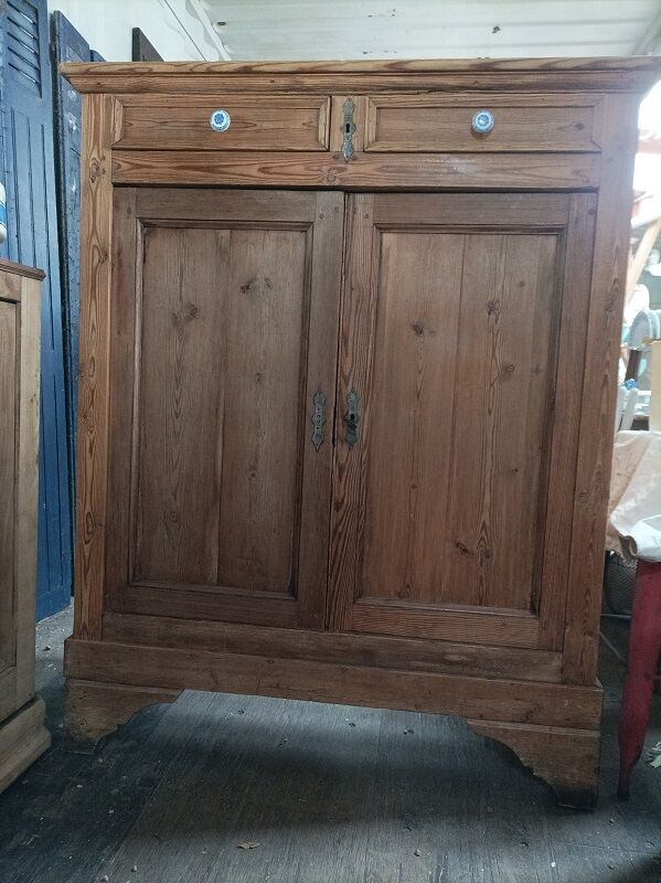 Solid wood sideboard furniture drawer doors natural patinated