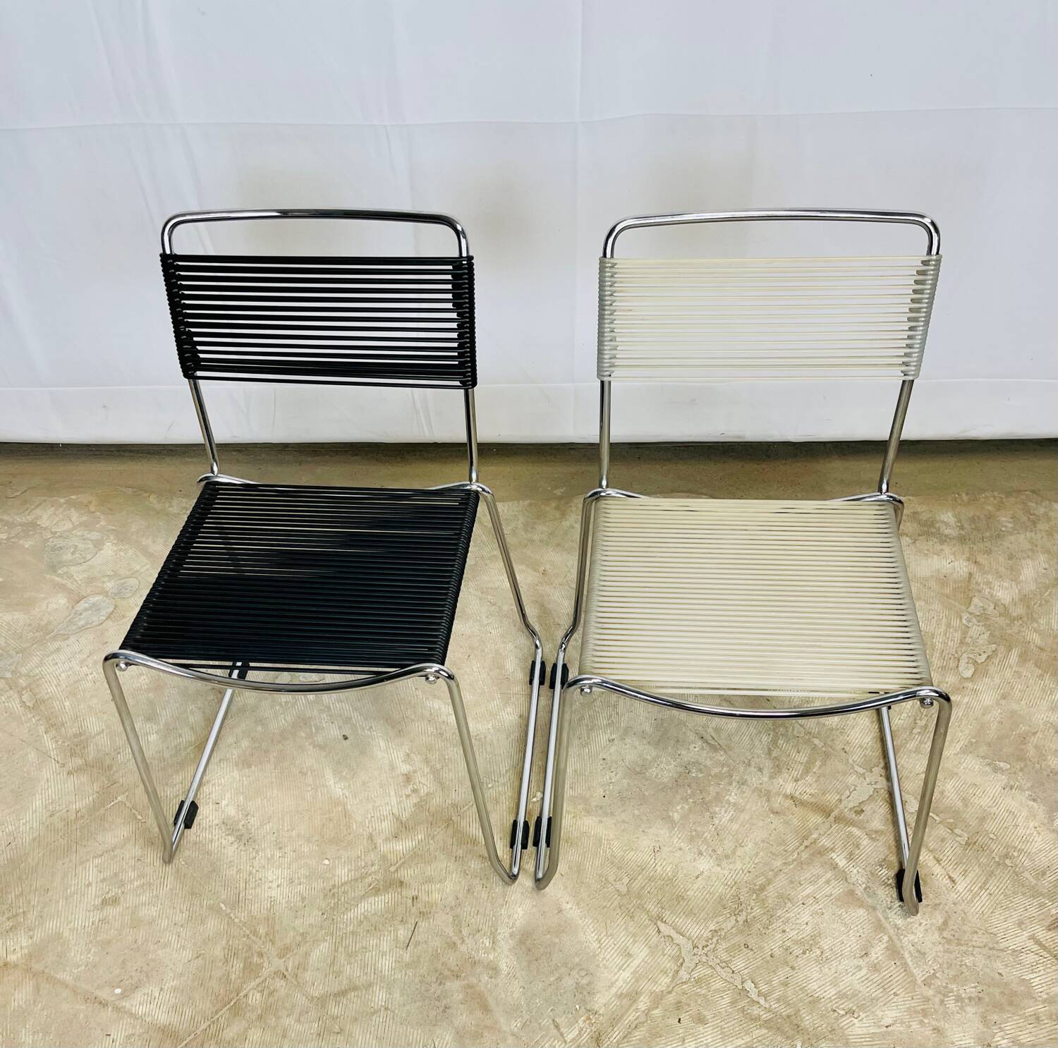 Pair of children's scoubidou chairs
