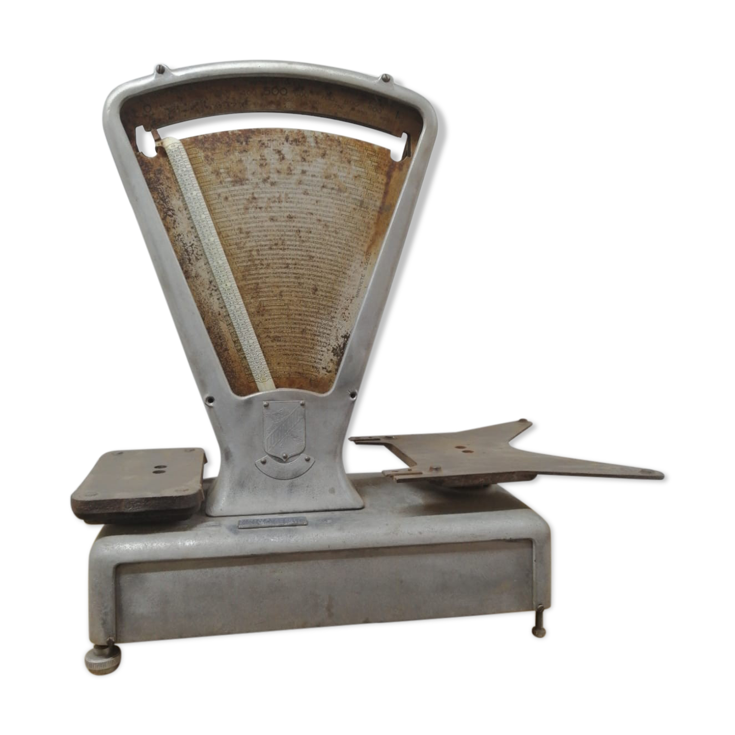 Old industrial vintage grocery scale