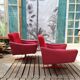 Paire de fauteuils pivotants