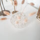 Vintage glass flower pick VMC Reims
