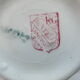 Cup and saucer Lunéville model Lace, in pink