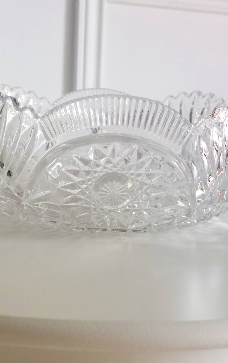 Crystal salad bowl
