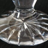 Bohemian crystal soliflore vase hand-cut