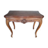 console table st Louis XV mahogany and walnut carved