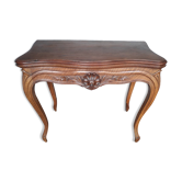 console table st Louis XV mahogany and walnut carved