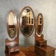 Hairdresser English early twentieth mahogany