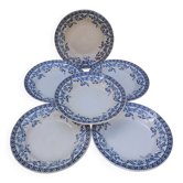 Assiettes creuses, Saint Amand modèle Volubilis, terre de fer