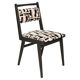 Jar Armchair in Black and White Velvet Mid-Century, Poland, 1960s