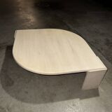 Travertine coffee table