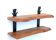 Wall shelf in wood and wrought iron, 70s