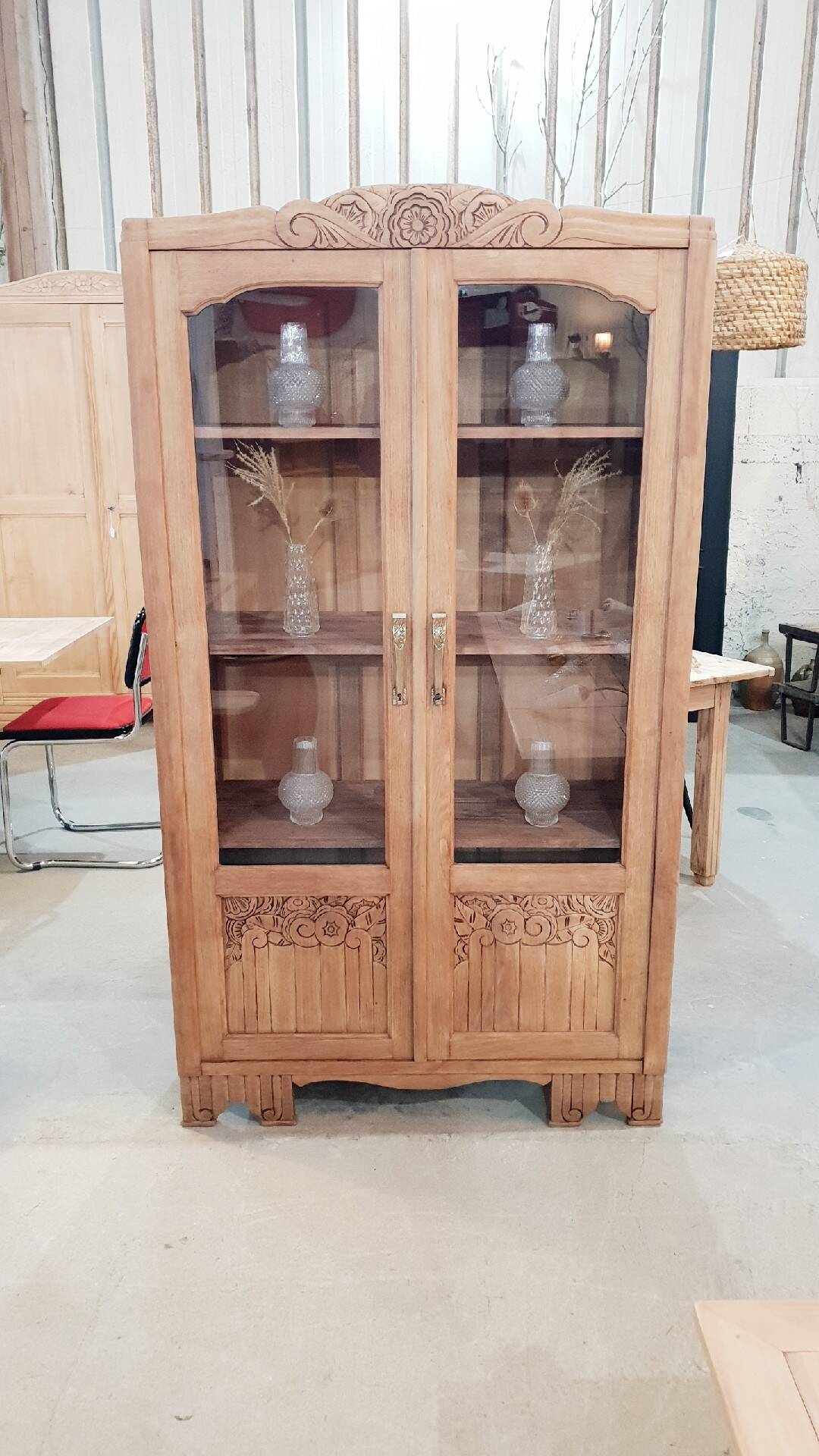 Old art-deco display case