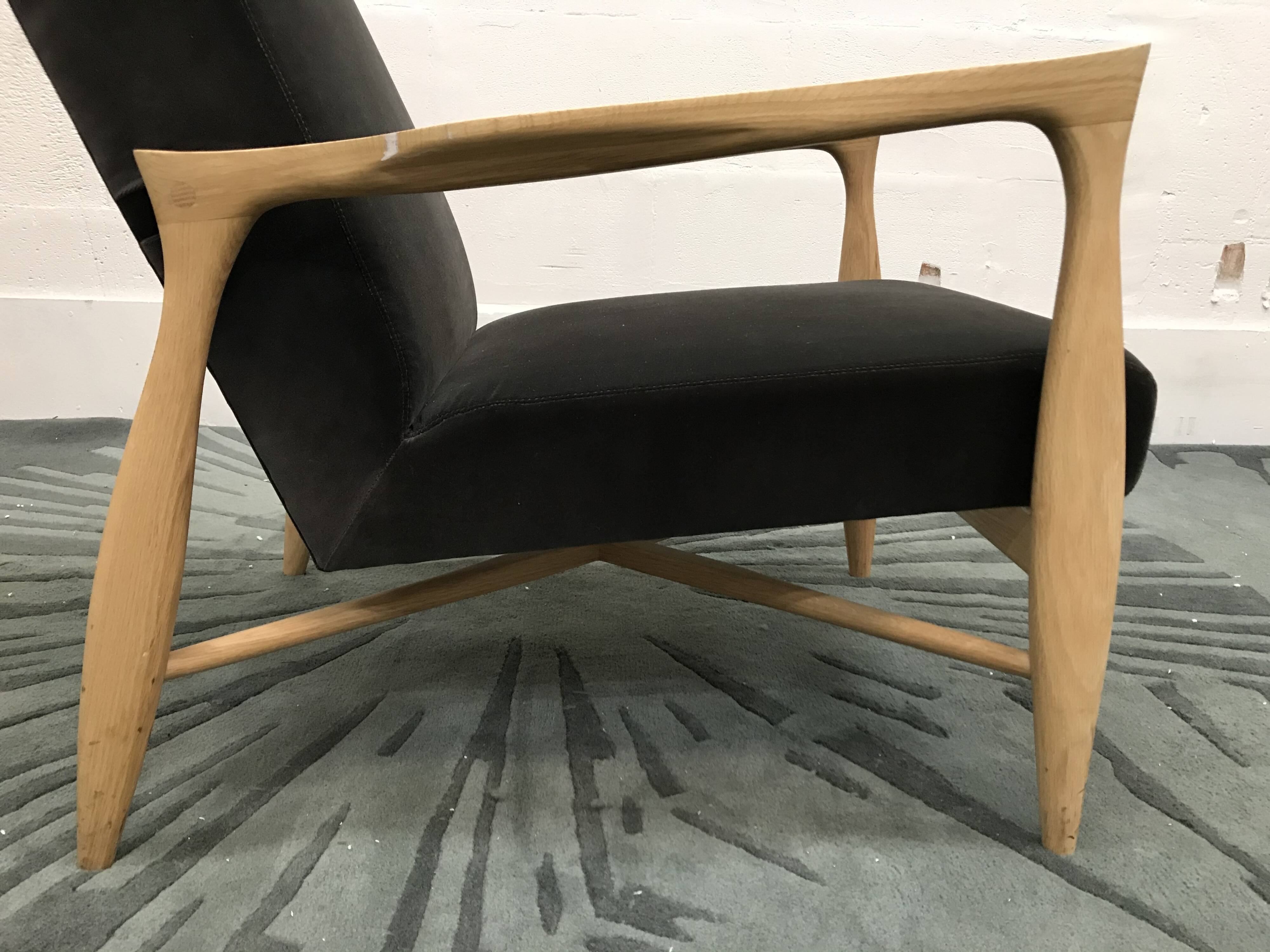 Floating velvet grey velvet chair chic Red Edition