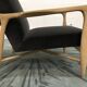 Floating velvet grey velvet chair chic Red Edition