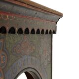 Antique hand-painted Moroccan Moorish Zouak side table