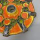 Cubic ceramic 31cm colorful "pop art" fat lava wall light element, germany, 1970