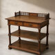 Antique Henri II dining room sideboard in solid oak, Circa 19
