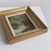 Tableau huile sur toile paysage signé