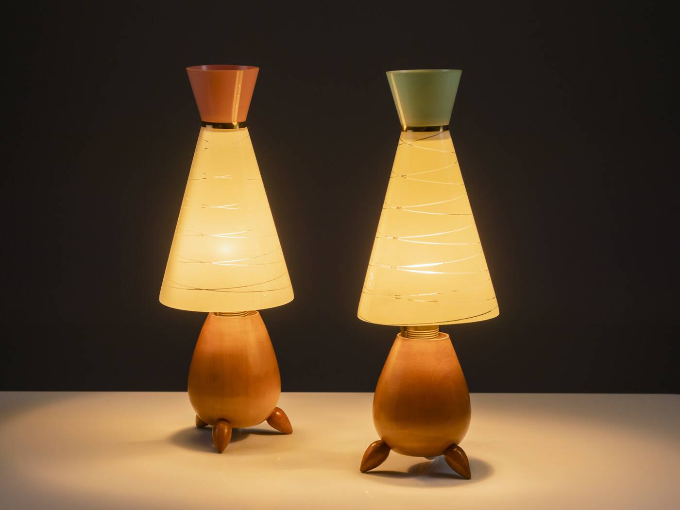 Pair of Table Lamps, 1960s, Austria