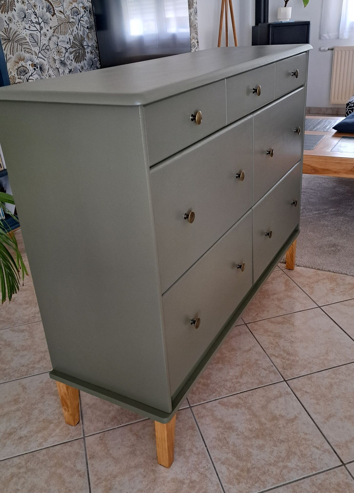 Commode vert Thisted