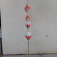 Vintage floor lamp with two-tone opaline balls