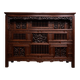 Asia 19th century: antique cabinet carved in mahogany (Chinese or Indochinese art)