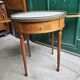 Table bouillotte 2 tirettes et 2 tiroirs plateau marbre style Louis XVl