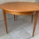 Vintage scandinavian table from the 60s extendable with butterfly extension