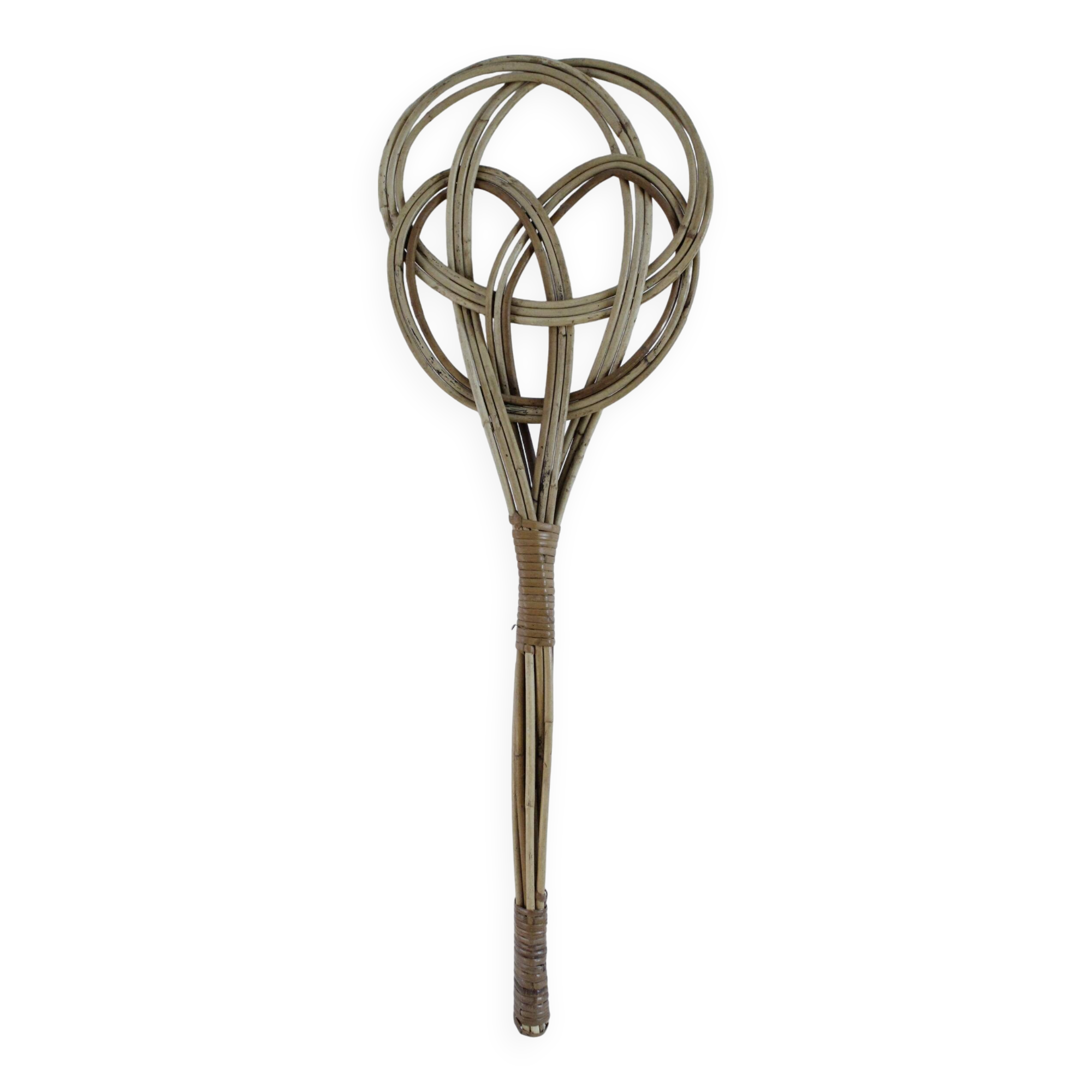 Antique wicker carpet beater