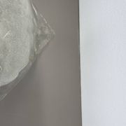 Large Organic Hollywood Regency Ice Glass Wall Light by Kalmar Lights, 1970