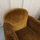 Pair of armchairs club velvet old yellow - armchair old