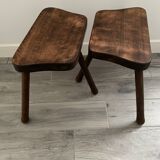 Wooden tripod stool
