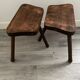 Tabouret tripode en bois