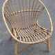 Vintage 1960s rattan shell chair – an icon of bohemian design.
