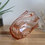 Vase Luminarc tourbillon en verre rose