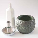 1950s ceramic candle holder