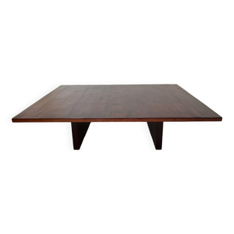 Table Basse Axel Vervoordt Bois E Bambou Laque Belgique 1980