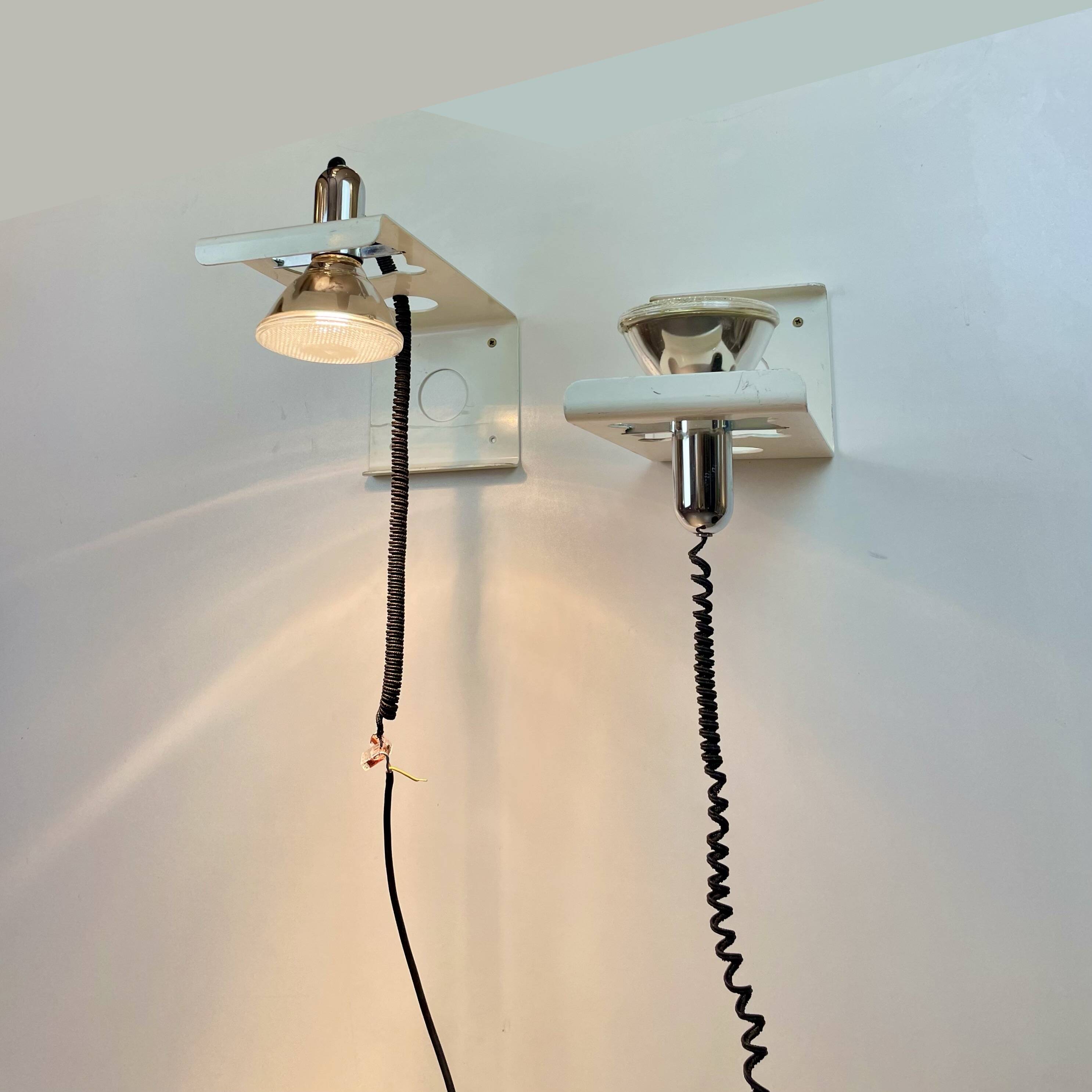 Squadra, Wall Sconces by Ezio Didone for Valenti, 1970s