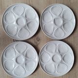 La Redoute x Selency set de 4 assiettes à huitres blanches