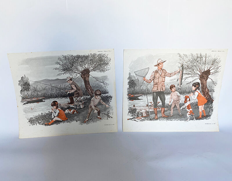 Lot d'affiches 'Pèche-Pique nique'