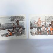 Set of posters 'Pèche-Picnic'