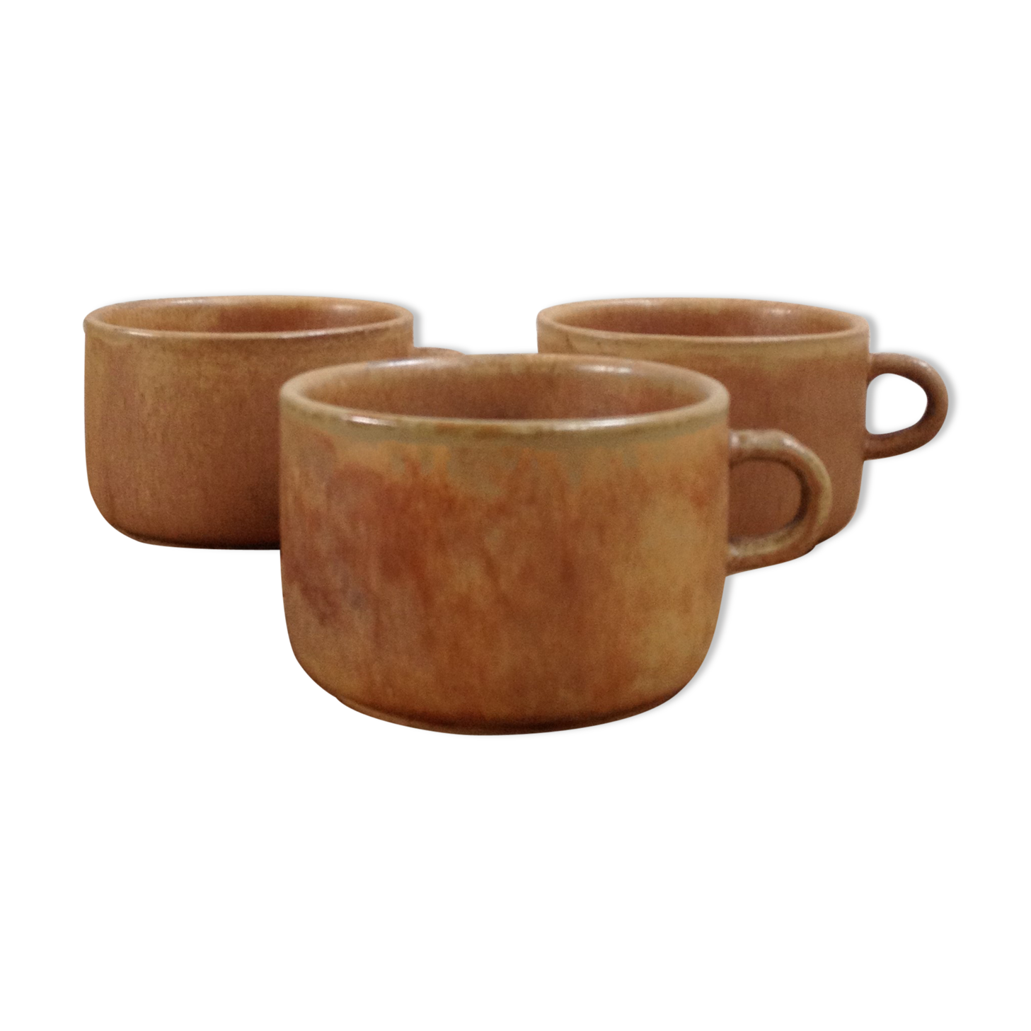 Trio of sandstone lunch cups