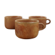 Trio of sandstone lunch cups