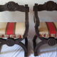 Fauteuils Dagobert XIX et un pouf.