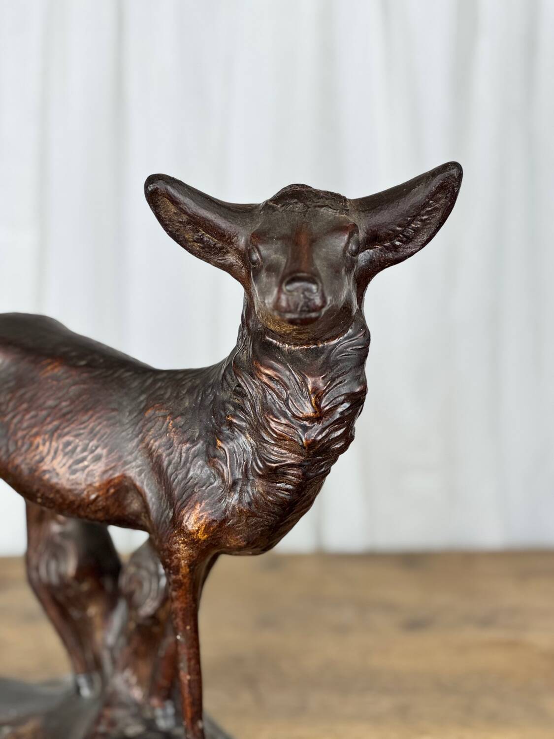 Terracotta sculpture of a young stag, Salvetti, 20th century